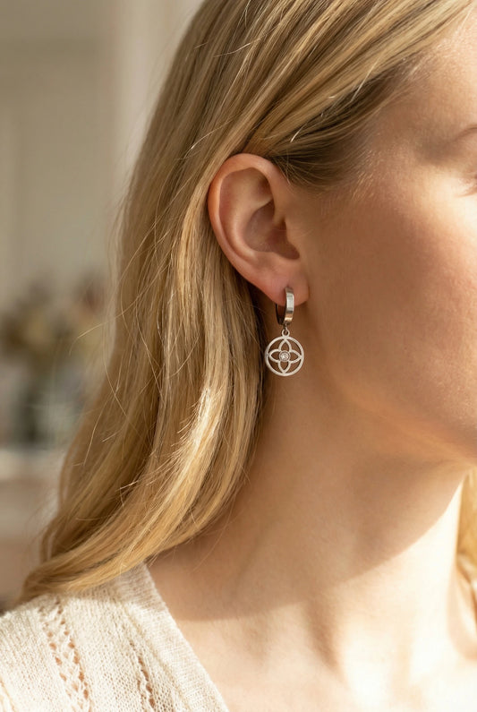 Boucles d’oreilles en acier inoxydable