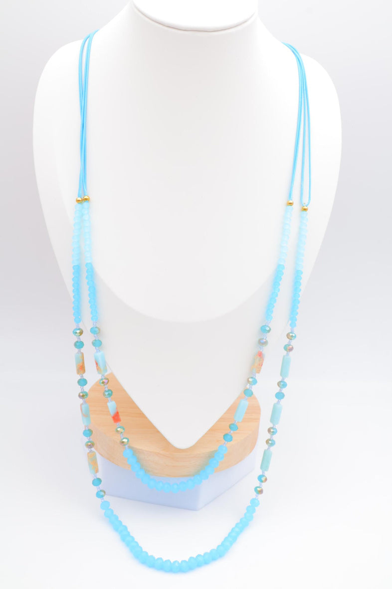 Collier en acier inoxydable - BLEU