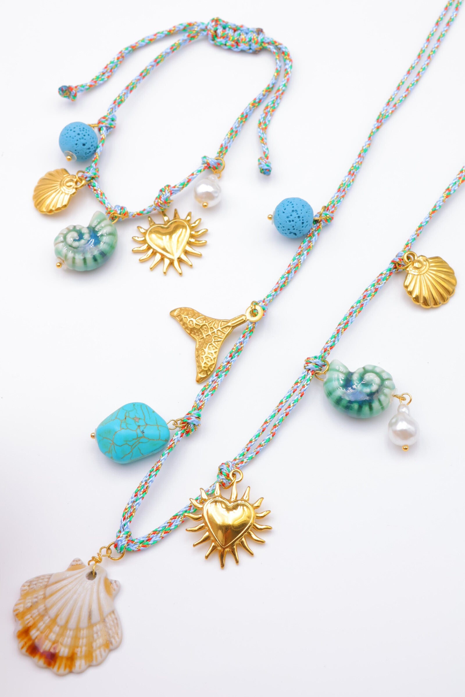 Parure de bijoux en acier inoxydable - BLEU