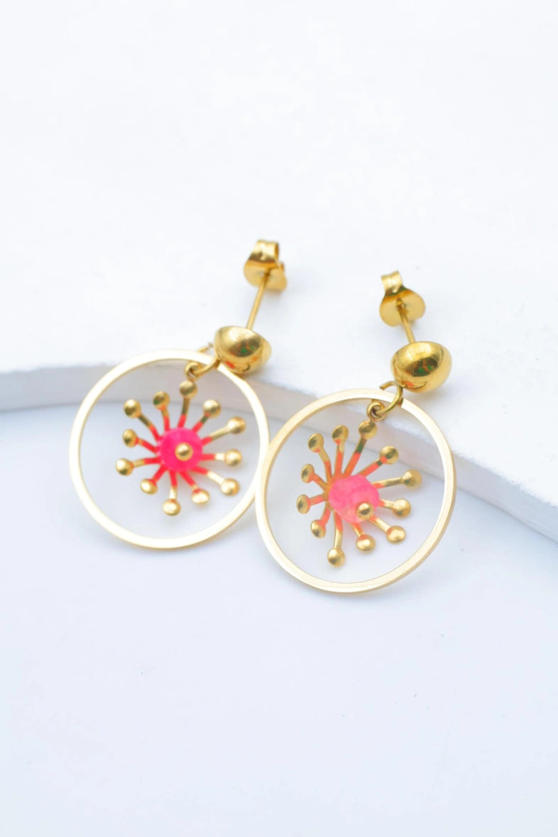 Boucles d'oreilles en acier inoxydable - DORÉ