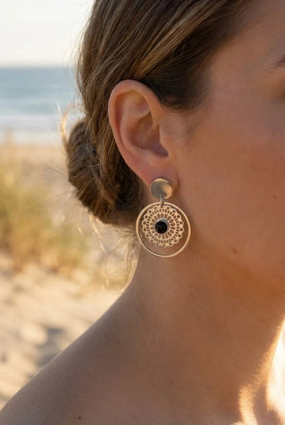 Boucles d’oreilles en acier inoxydable