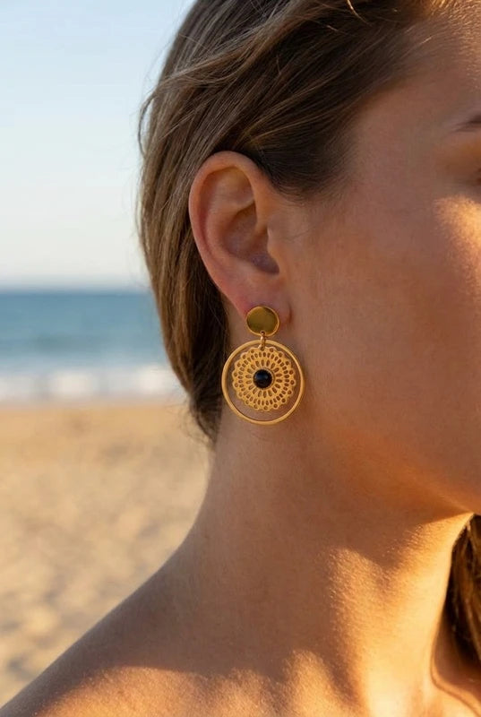 Boucles d’oreilles en acier inoxydable