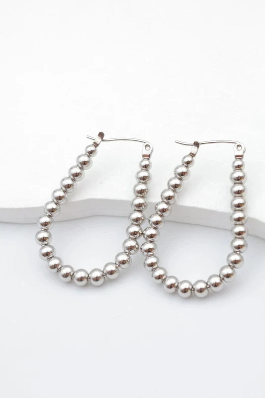 Boucles d’oreilles en acier inoxydable
