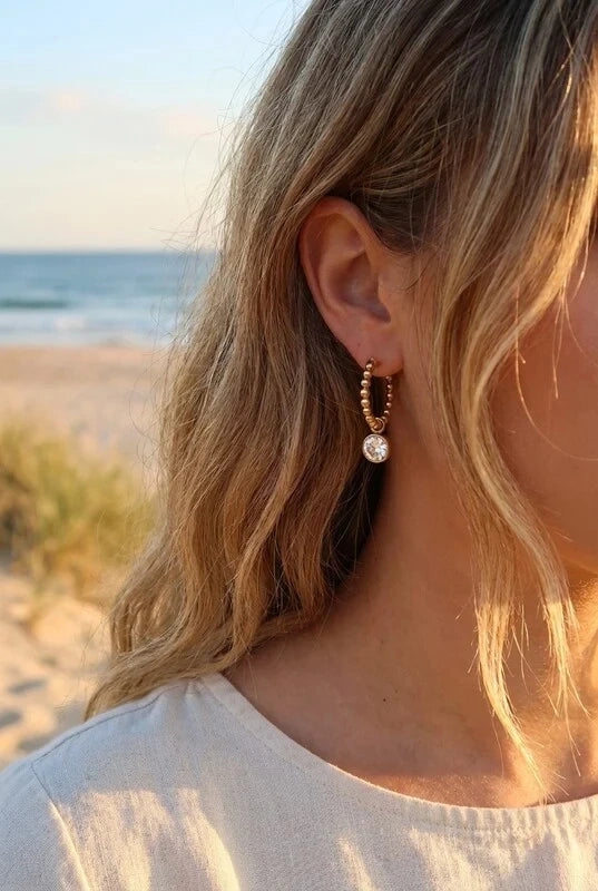 Boucles d’oreilles en acier inoxydable
