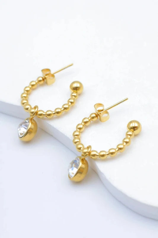 Boucles d’oreilles en acier inoxydable