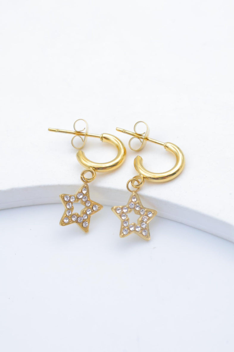 Boucles d'oreilles en acier inoxydable - DORÉ