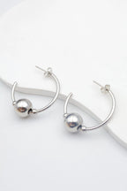 Boucles d'oreilles en acier inoxydable - ARGENT