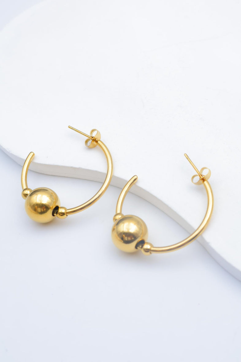 Boucles d'oreilles en acier inoxydable - DORÉ