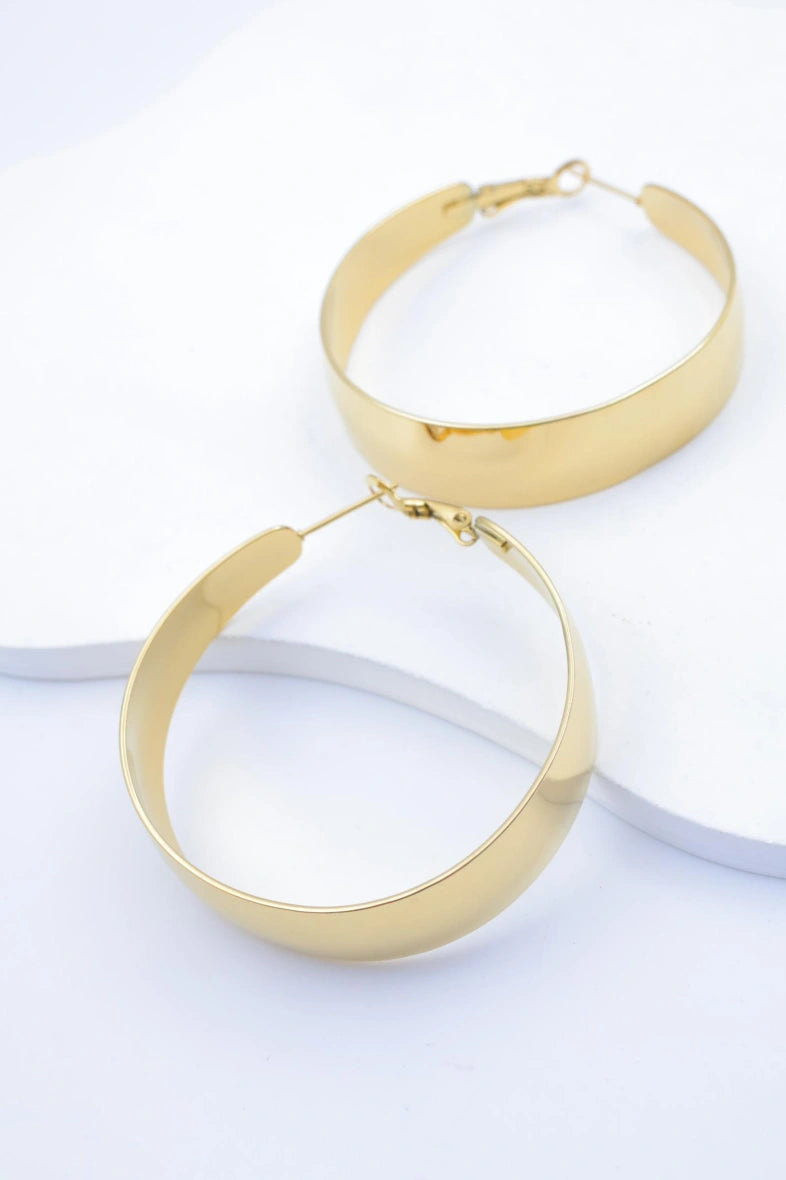 Boucles d'oreilles en acier inoxydable - DORÉ