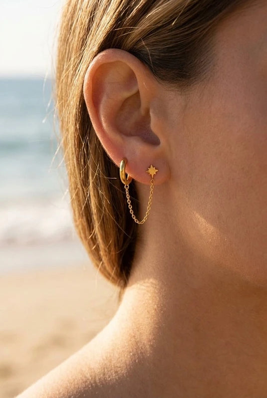 Boucles d’oreilles en acier inoxydable
