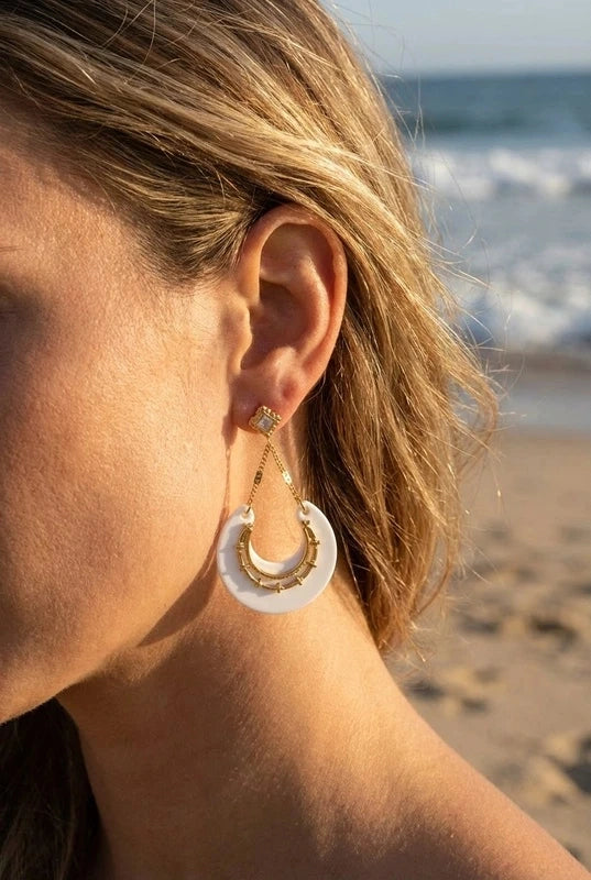 Boucles d’oreilles en acier inoxydable