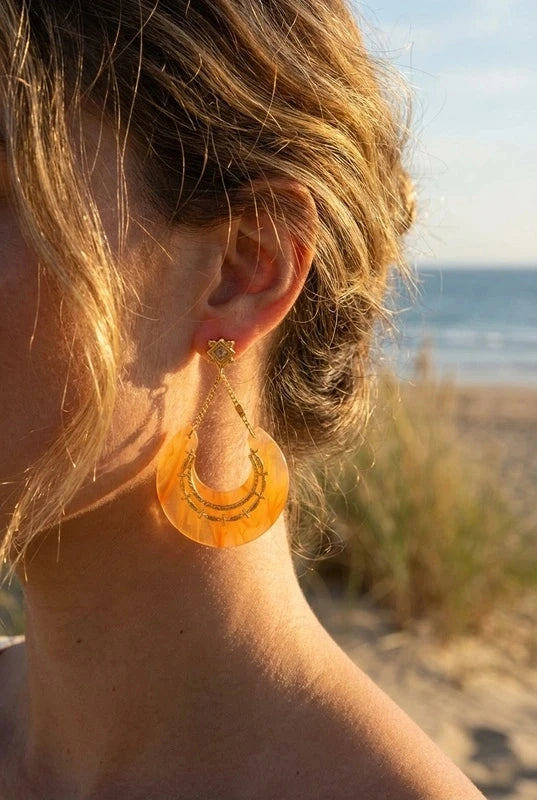 Boucles d’oreilles en acier inoxydable