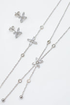 Parure de bijoux en acier inoxydable - ARGENT
