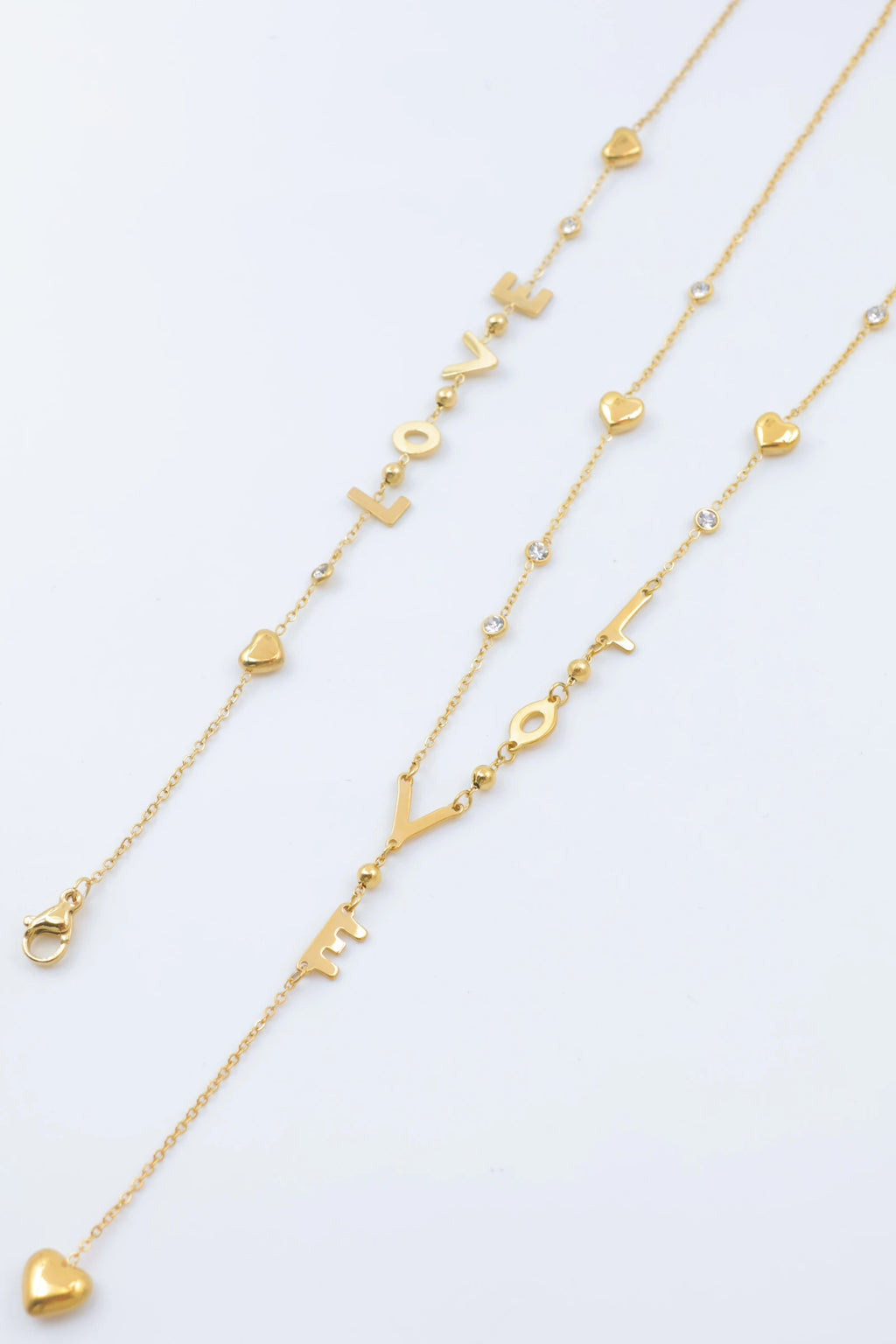 Parure de bijoux en acier inoxydable - DORÉ