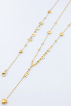 Parure de bijoux en acier inoxydable - DORÉ