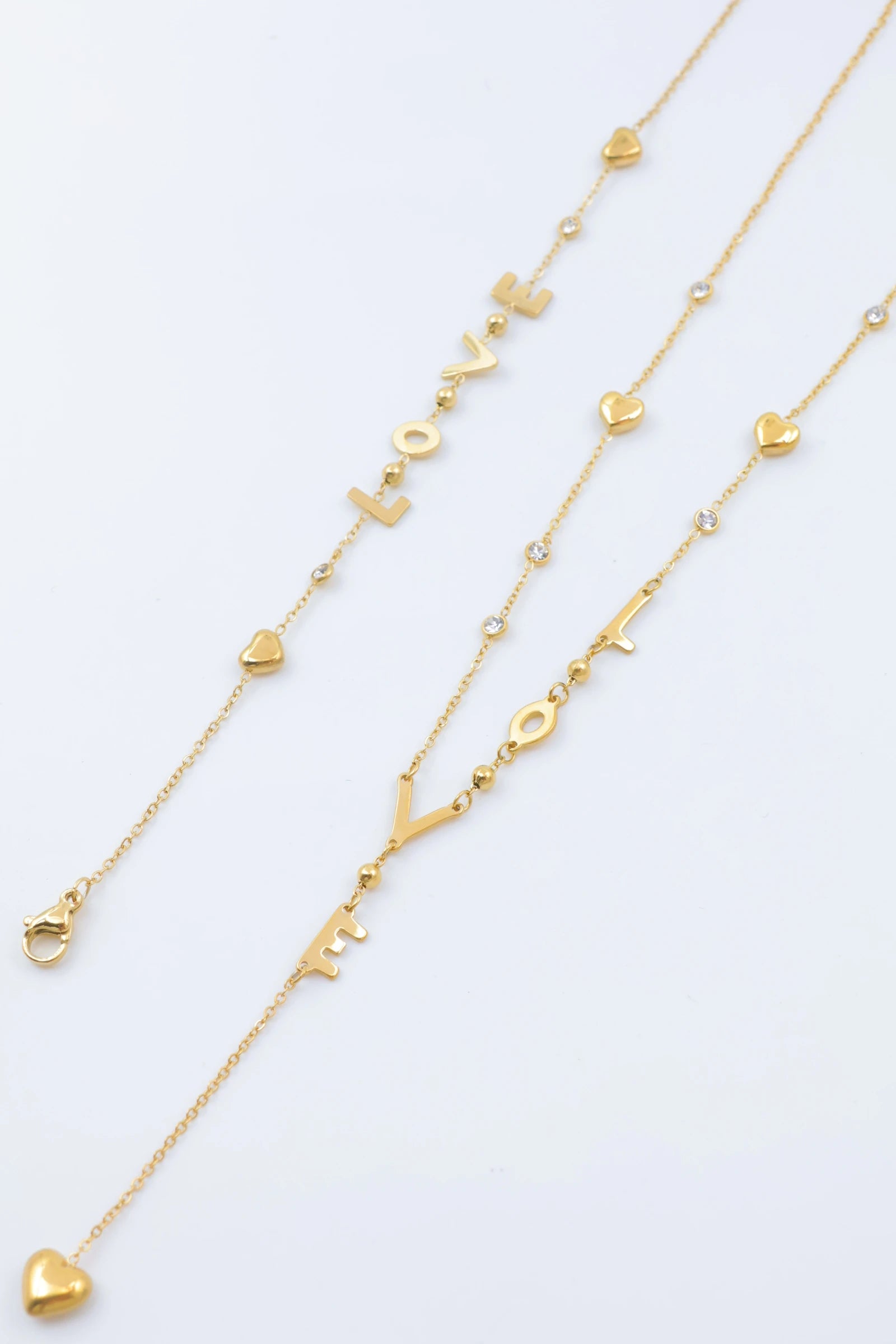 Parure de bijoux en acier inoxydable - DORÉ