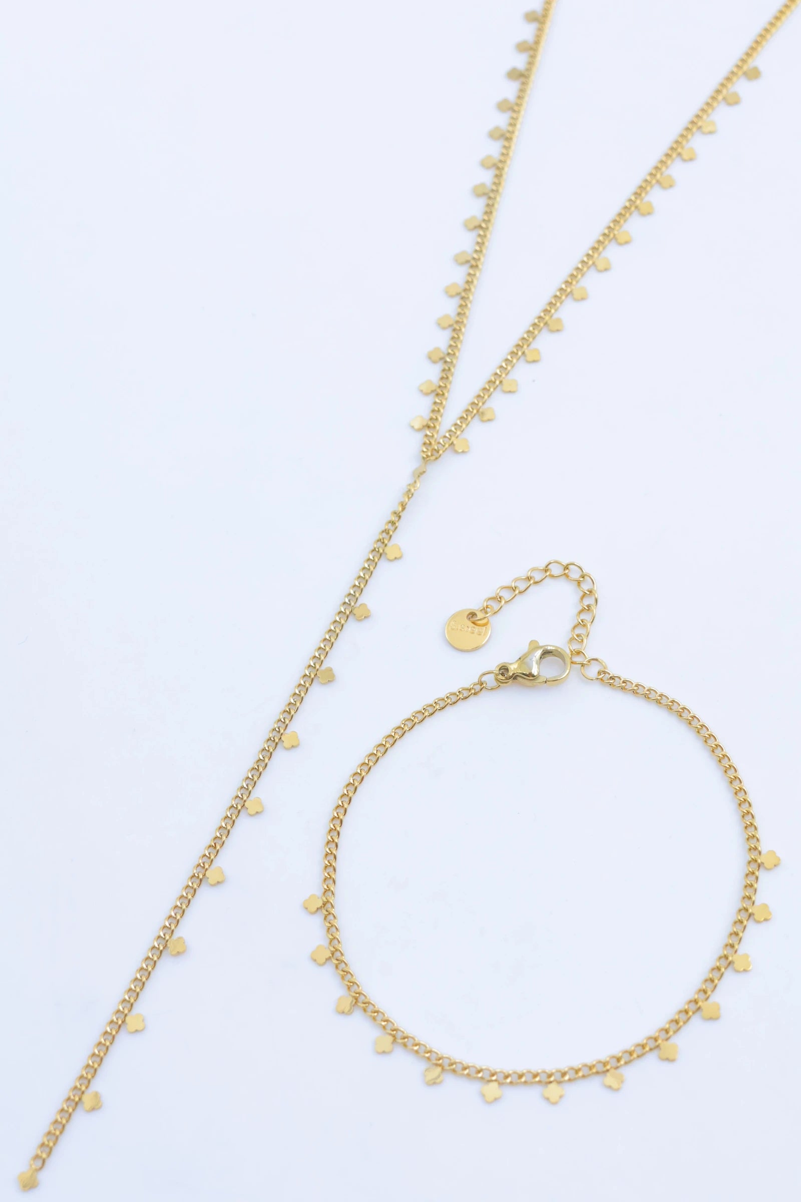 Parure de bijoux en acier inoxydable - DORÉ