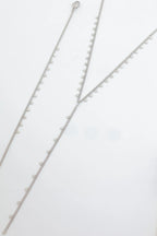 Parure de bijoux en acier inoxydable - ARGENT