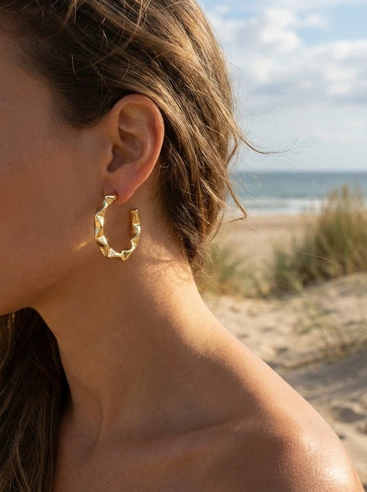 Boucles d’oreilles en acier inoxydable