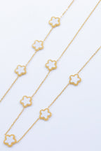 Parure de bijoux en acier inoxydable - BLANC