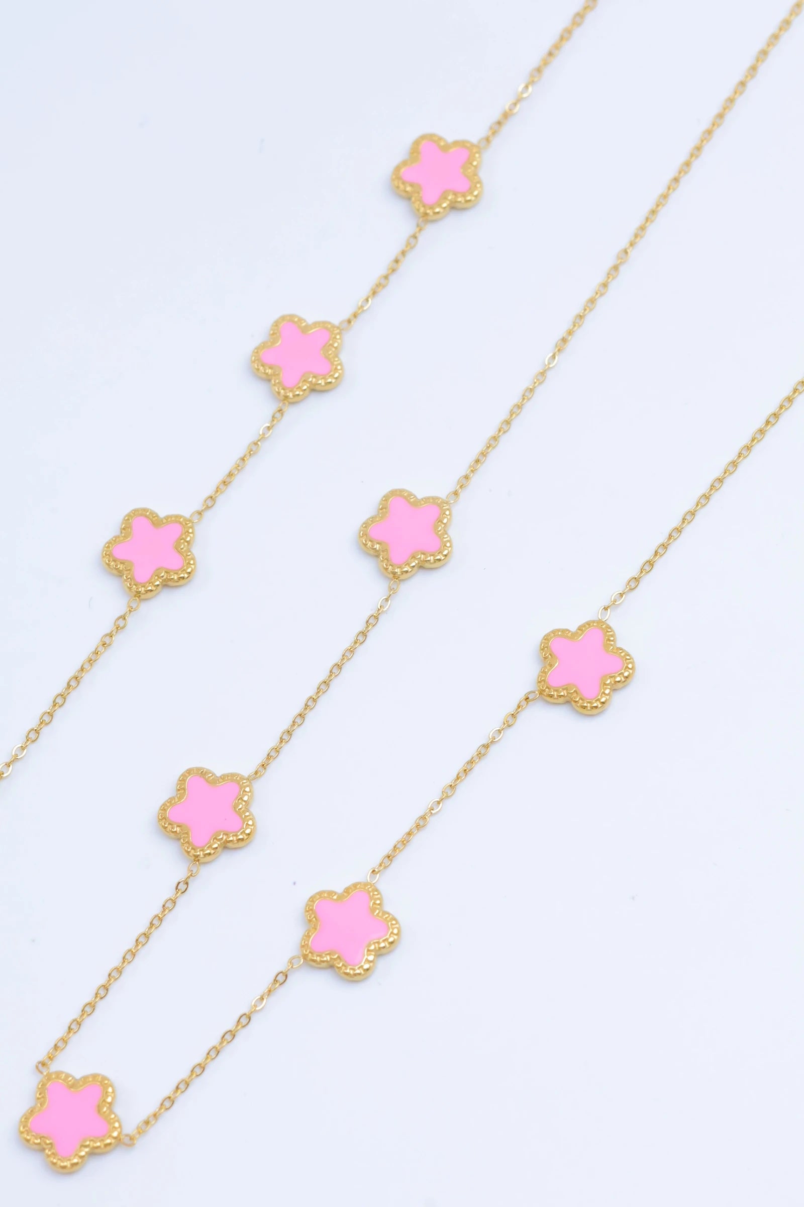 Parure de bijoux en acier inoxydable - ROSE