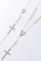 Parure de bijoux en acier inoxydable - ARGENT