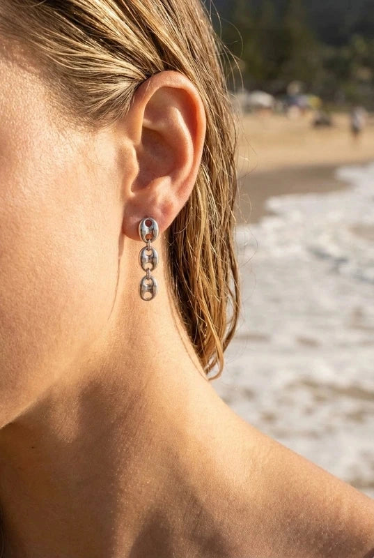 Boucles d’oreilles en acier inoxydable