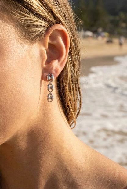 Boucles d’oreilles en acier inoxydable