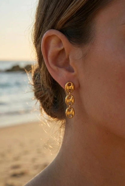 Boucles d’oreilles en acier inoxydable