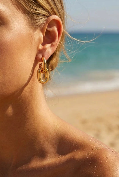 Boucles d’oreilles en acier inoxydable