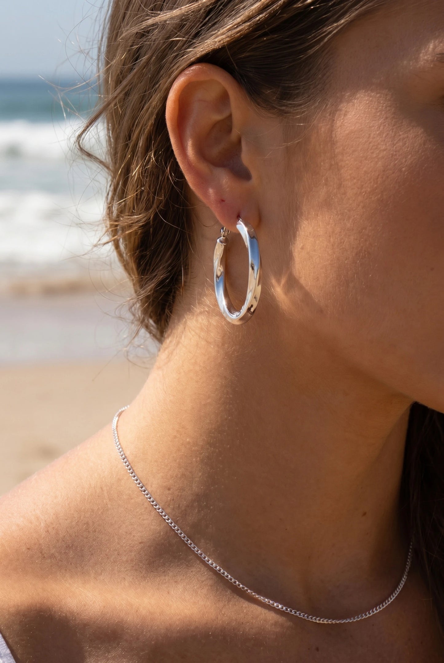 Boucles d’oreilles en acier inoxydable