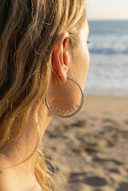 Boucles d’oreilles en acier inoxydable
