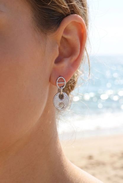 Boucles d’oreilles en acier inoxydable