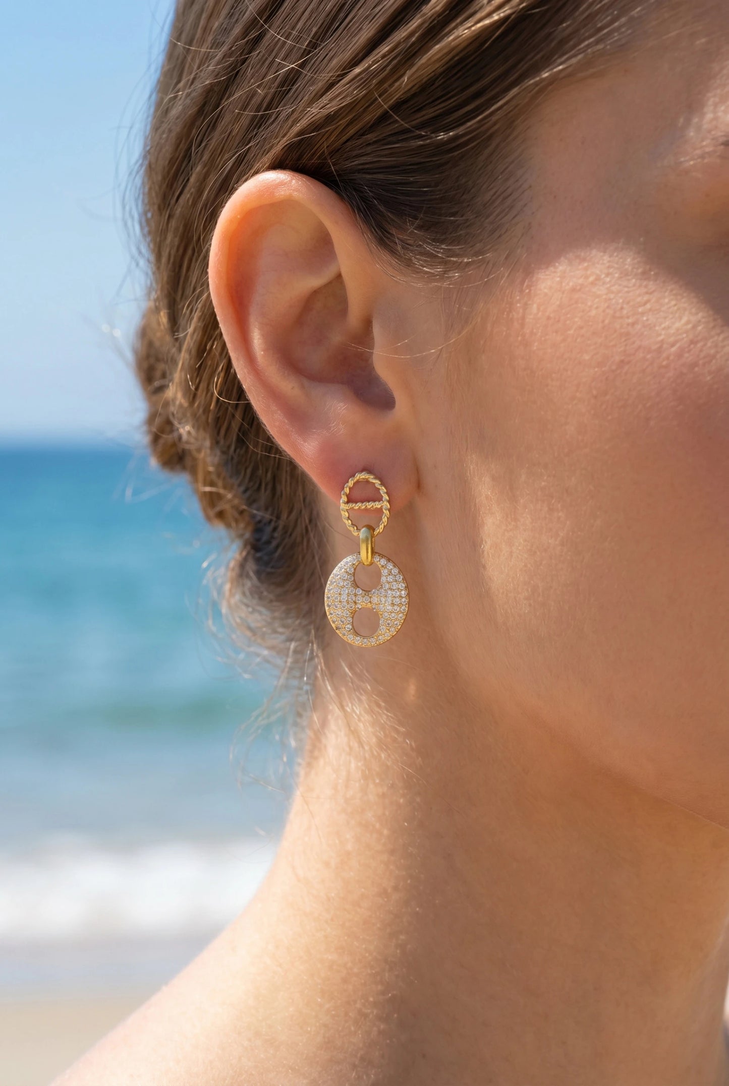 Boucles d’oreilles en acier inoxydable