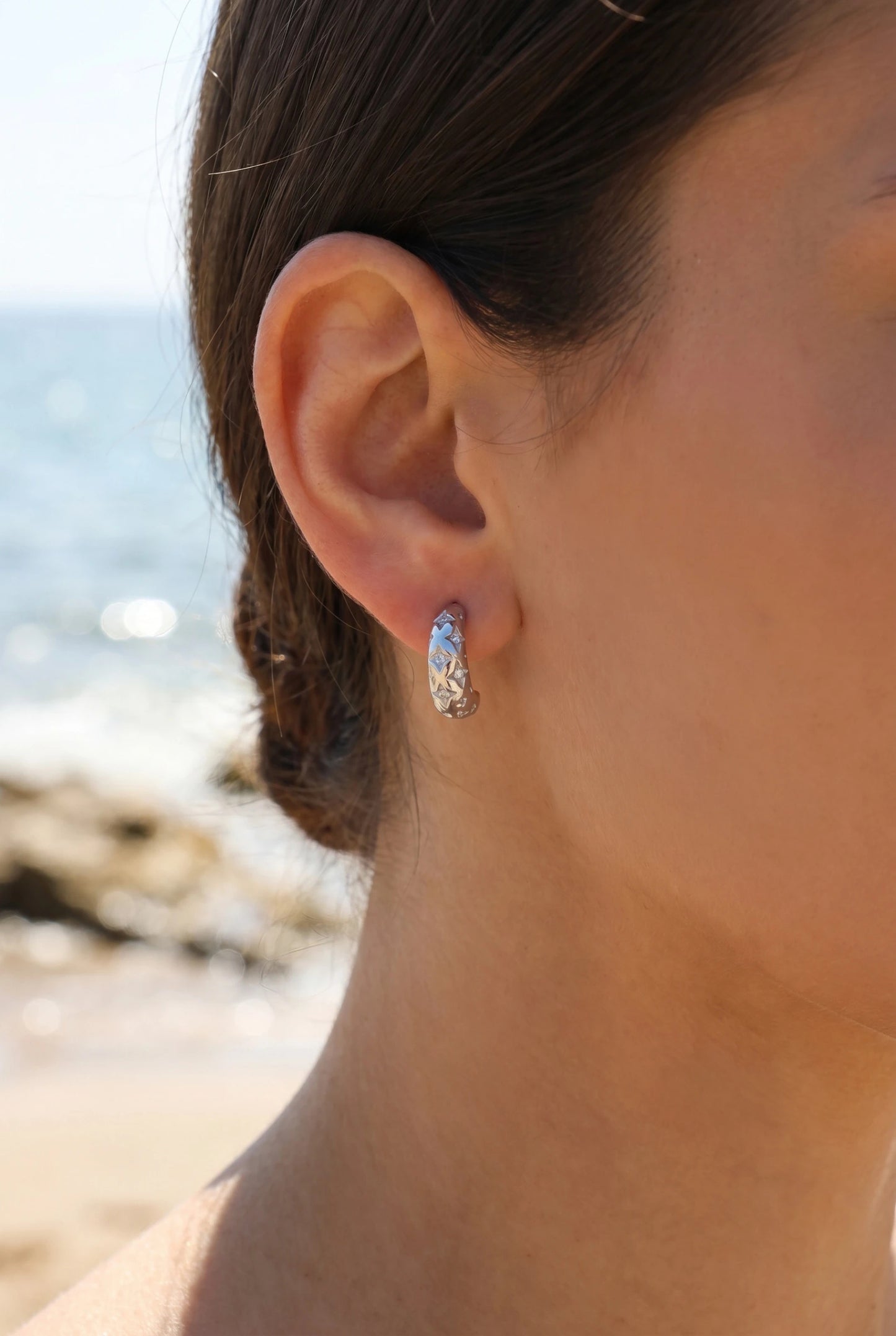 Boucles d’oreilles en acier inoxydable