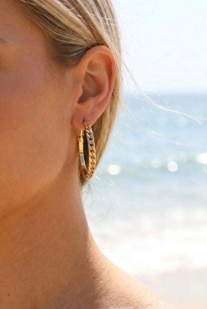 Boucles d’oreilles en acier inoxydable