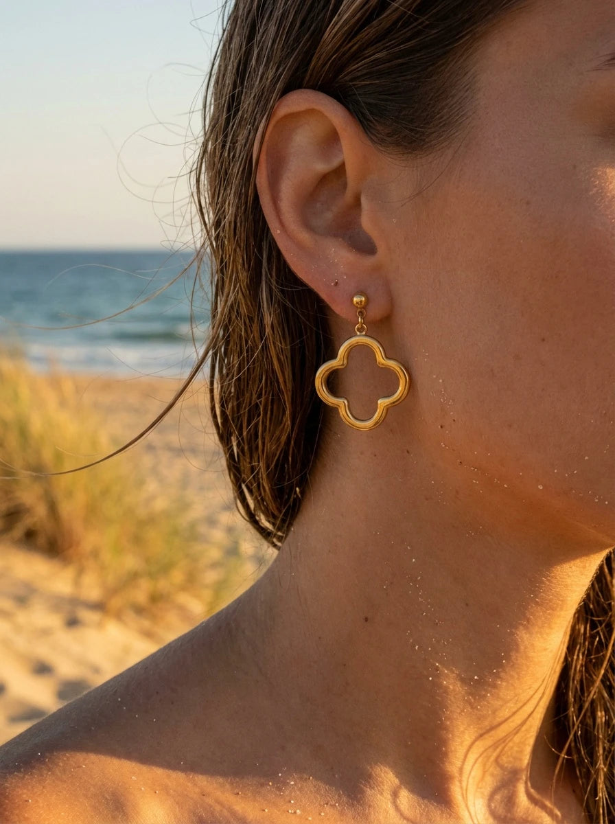 Boucles d’oreilles en acier inoxydable