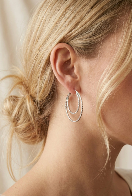Boucles d’oreilles en acier inoxydable