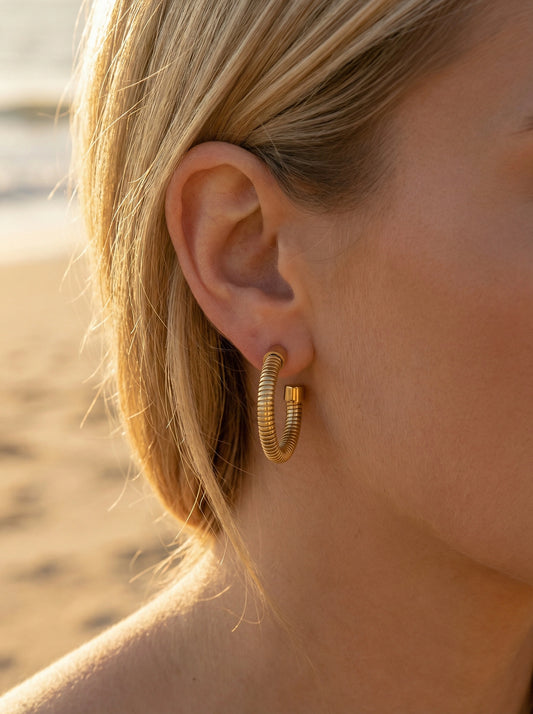 Boucles d’oreilles en acier inoxydable