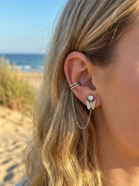 Boucles d’oreilles en acier inoxydable