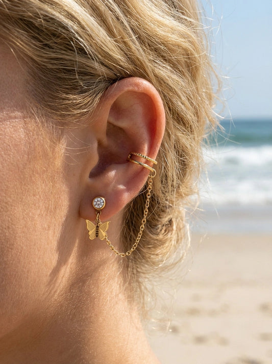Boucles d’oreilles en acier inoxydable