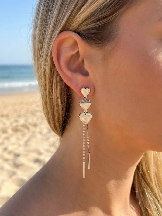 Boucles d’oreilles en acier inoxydable
