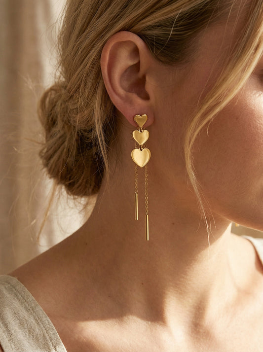 Boucles d’oreilles en acier inoxydable