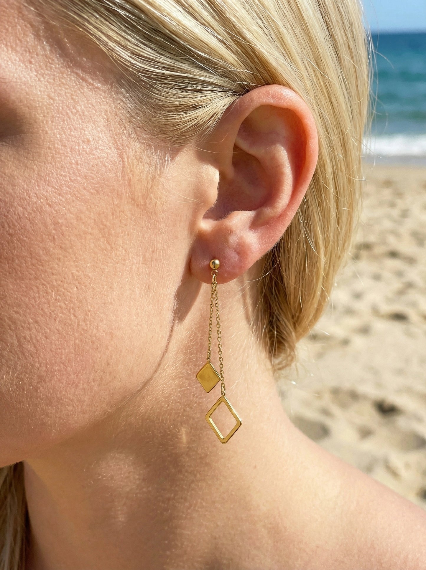 Boucles d’oreilles en acier inoxydable