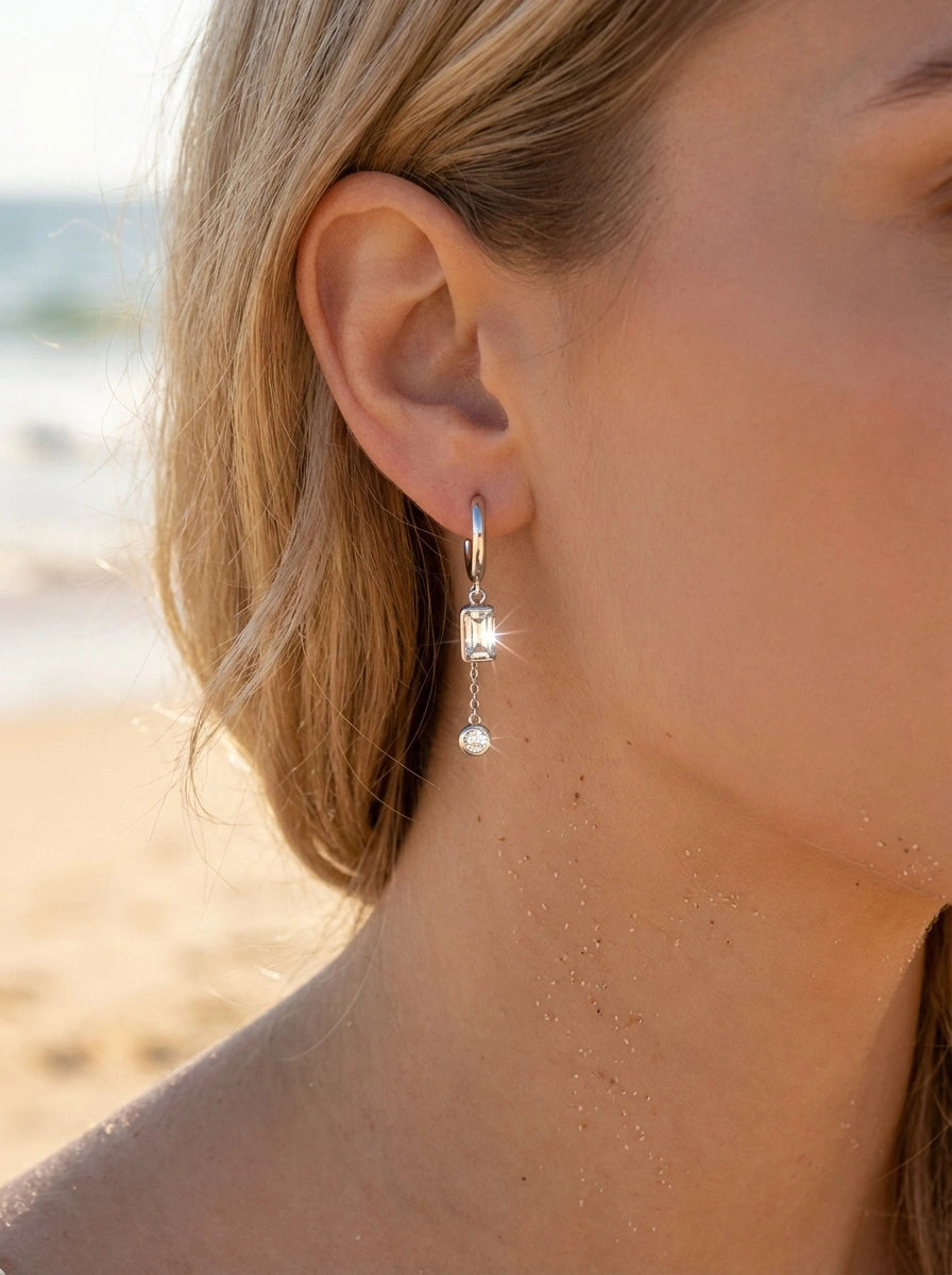 Boucles d’oreilles en acier inoxydable