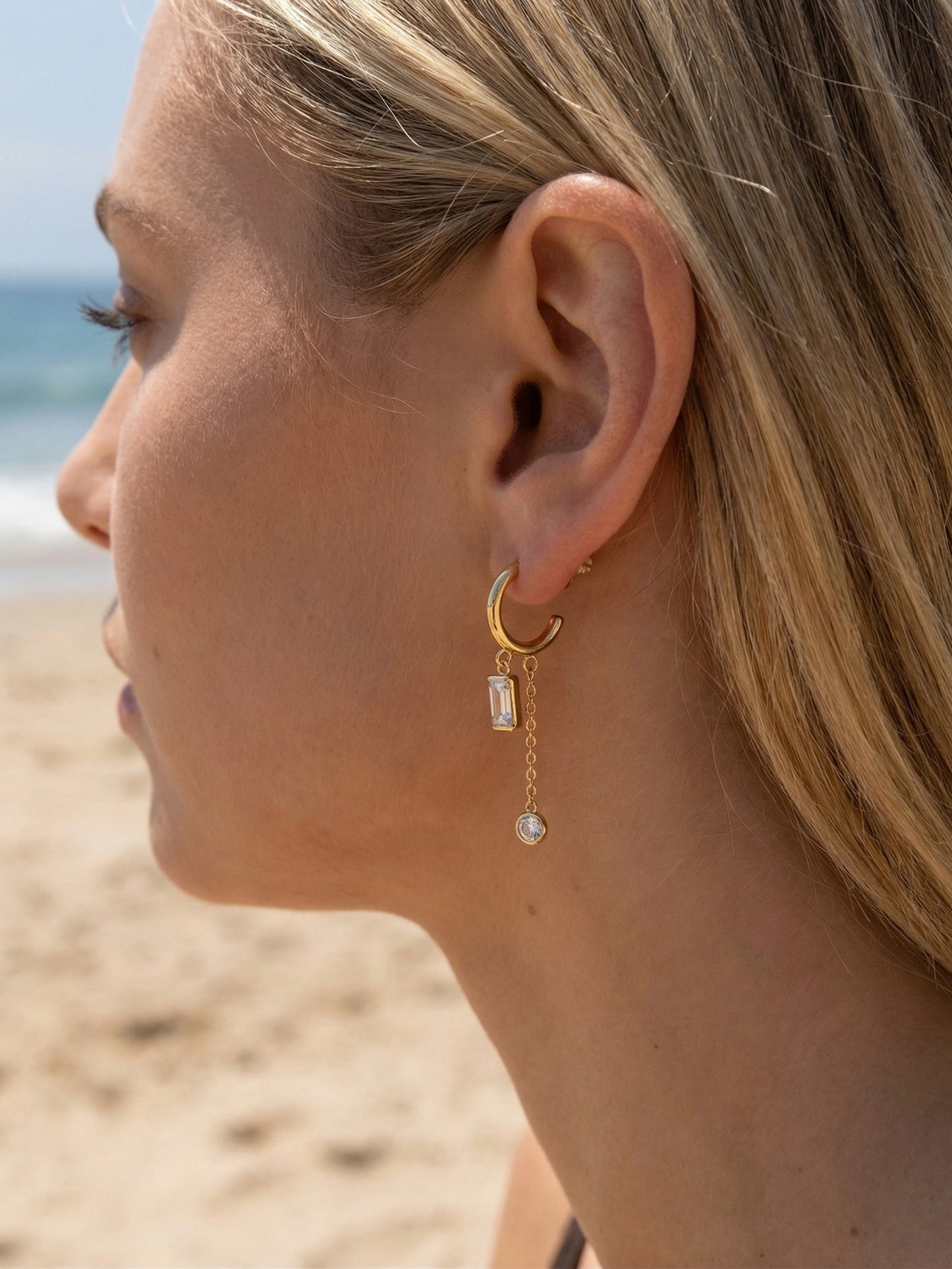 Boucles d’oreilles en acier inoxydable