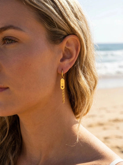 Boucles d’oreilles en acier inoxydable
