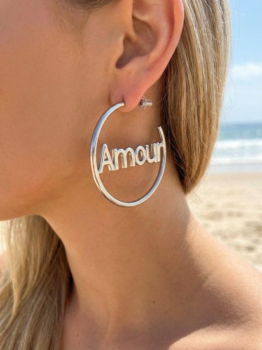 Boucles d’oreilles en acier inoxydable