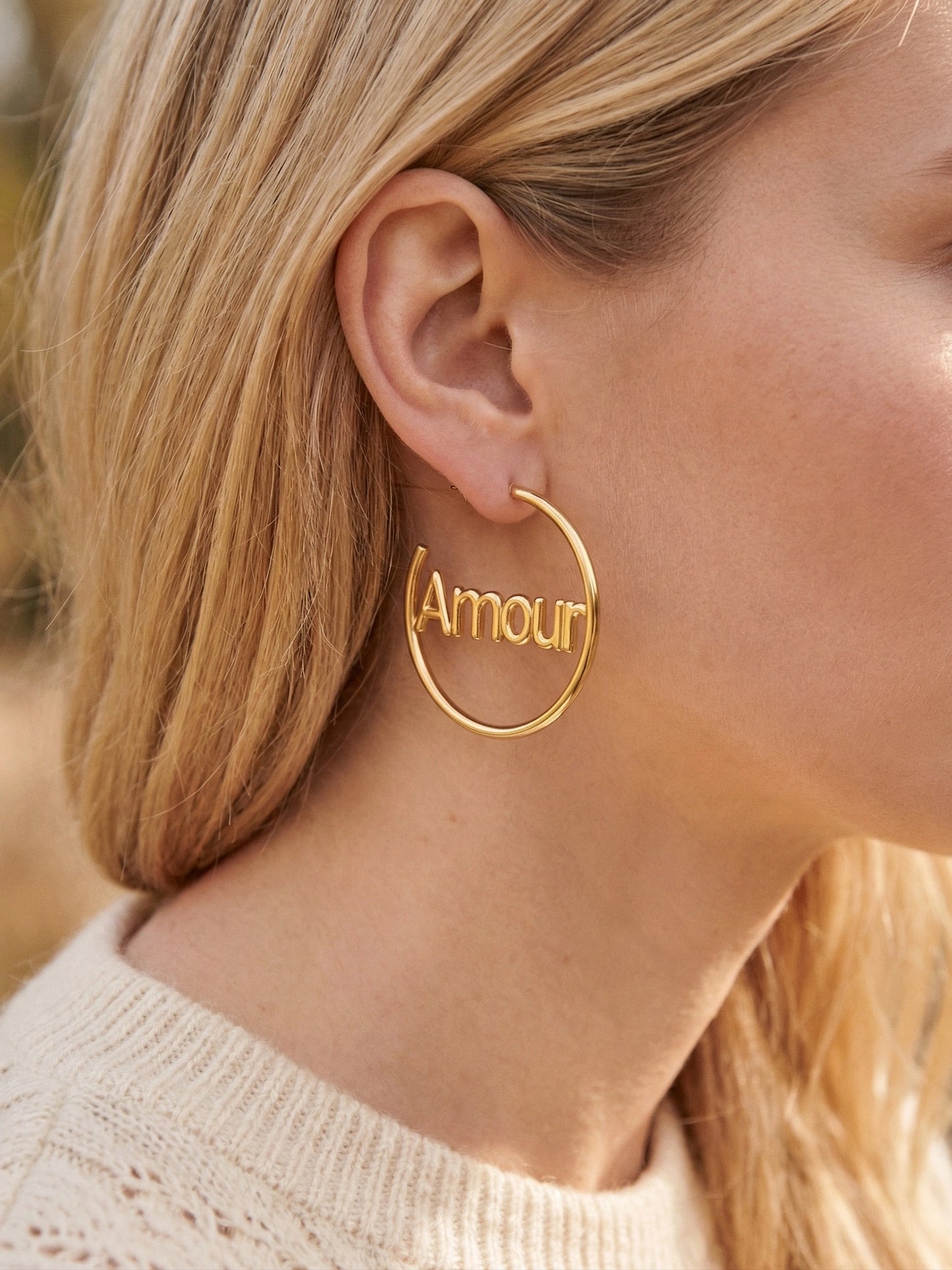 Boucles d’oreilles en acier inoxydable
