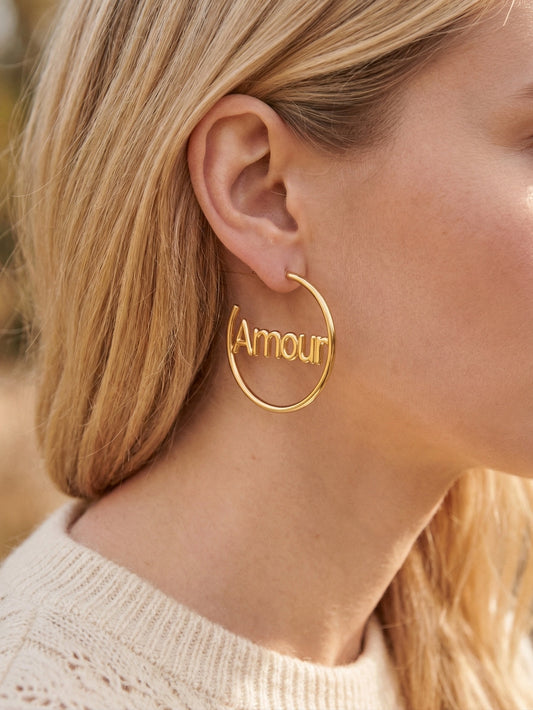 Boucles d’oreilles en acier inoxydable